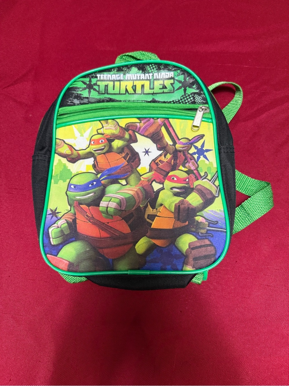 Nickelodeon Teenage Mutant Ninja Turtles Green & Black Kids Backpack